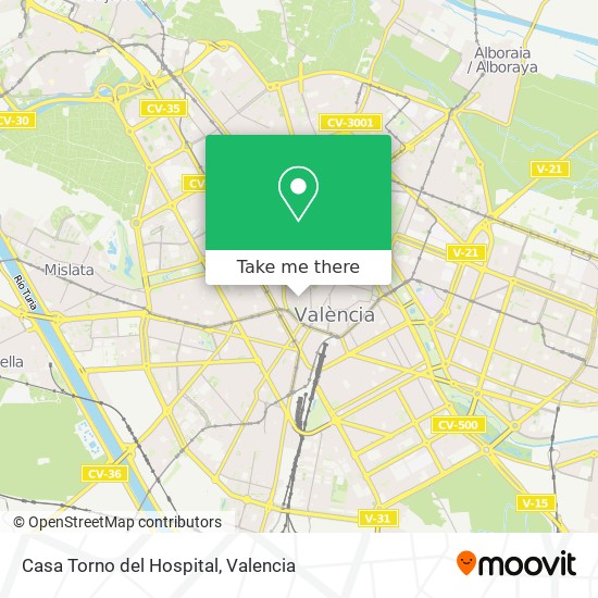 mapa Casa Torno del Hospital