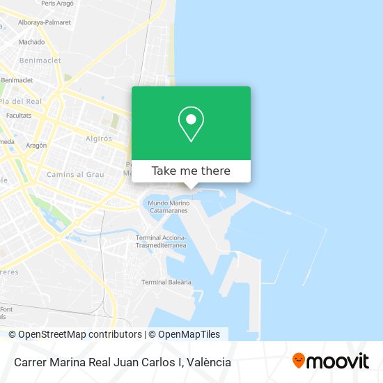 mapa Carrer Marina Real Juan Carlos I