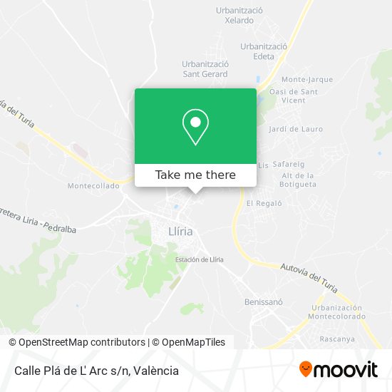 Calle Plá de L' Arc s/n map
