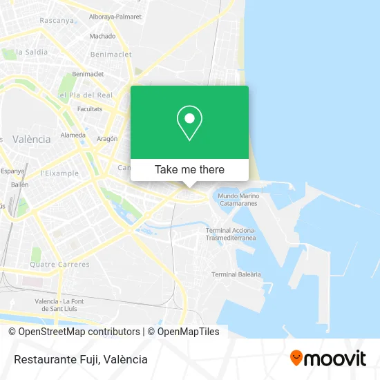 Restaurante Fuji map