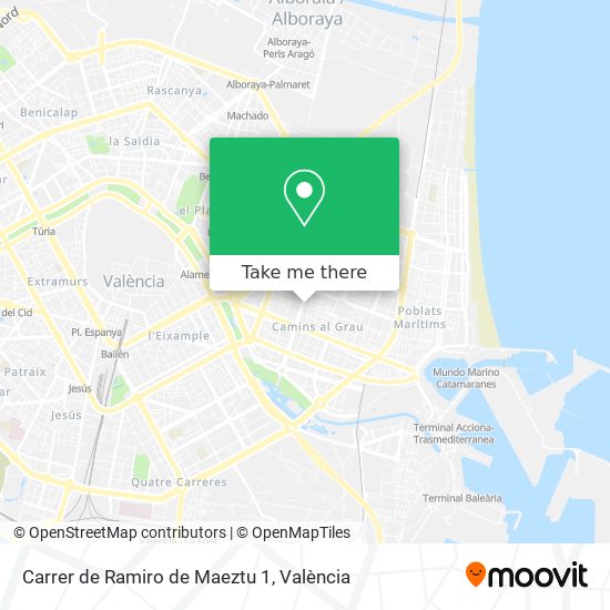 Carrer de Ramiro de Maeztu 1 map