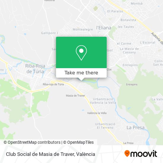 Club Social de Masia de Traver map