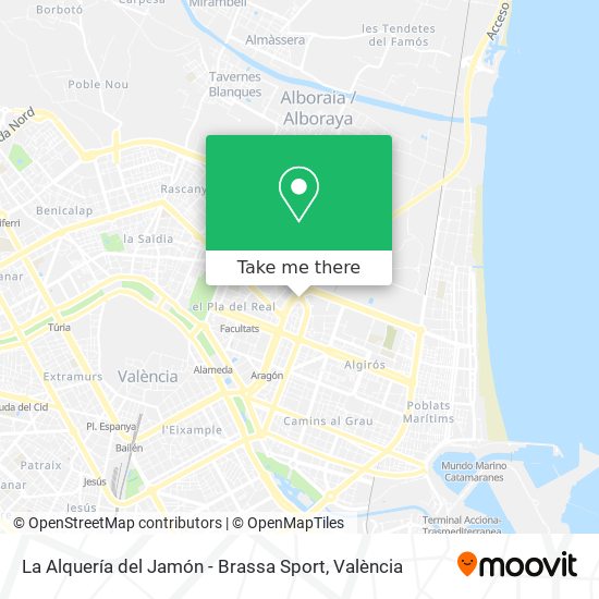 La Alquería del Jamón - Brassa Sport map