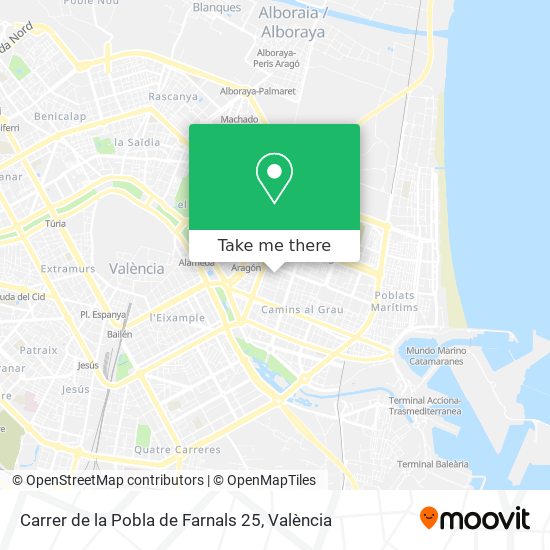 Carrer de la Pobla de Farnals 25 map