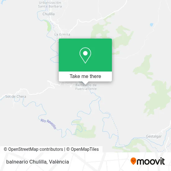 mapa balneario Chulilla