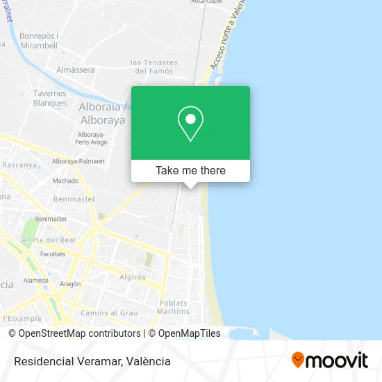 Residencial Veramar map
