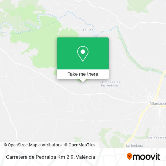 Carretera de Pedralba Km 2.9 map
