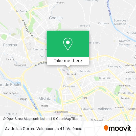 Av de las Cortes Valencianas 41 map