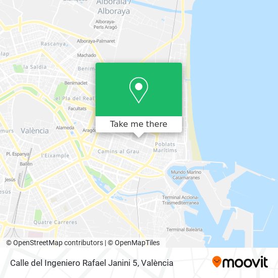 Calle del Ingeniero Rafael Janini 5 map