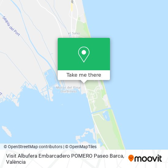 Visit Albufera Embarcadero POMERO Paseo Barca map