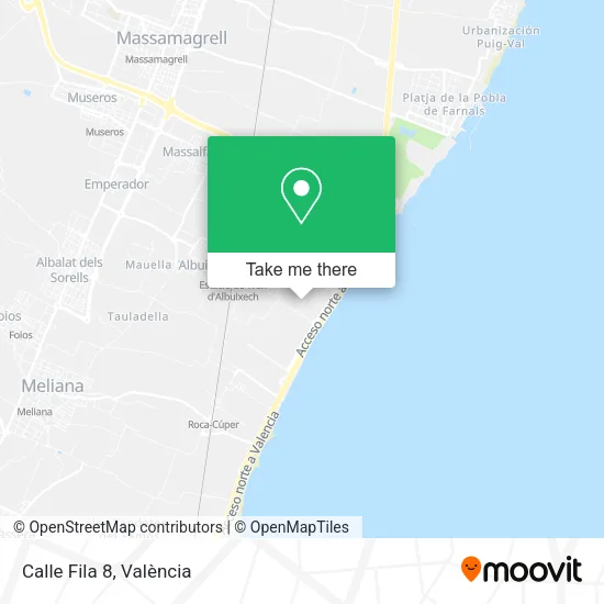 Calle Fila 8 map