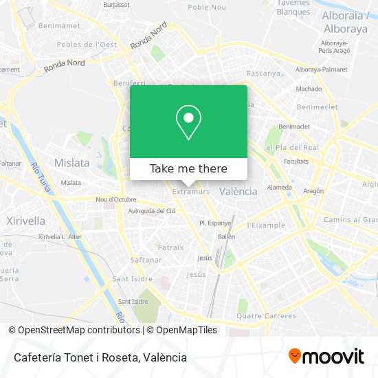 Cafetería Tonet i Roseta map