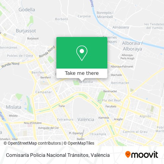 Comisaría Policia Nacional Tránsitos map