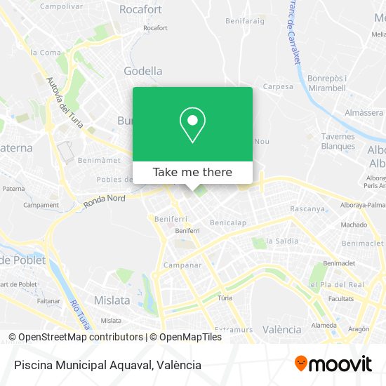 Piscina Municipal Aquaval map