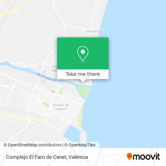 Complejo El Faro de Canet map