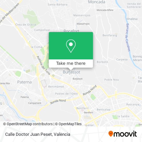 Calle Doctor Juan Peset map