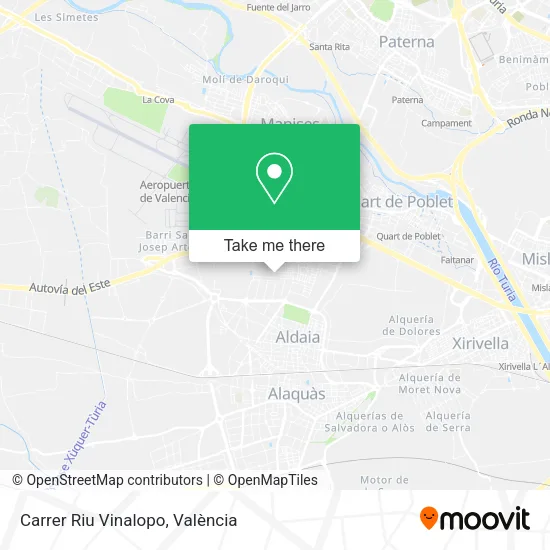Carrer Riu Vinalopo map