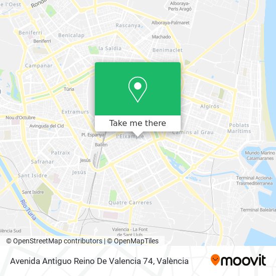 Avenida Antiguo Reino De Valencia 74 map