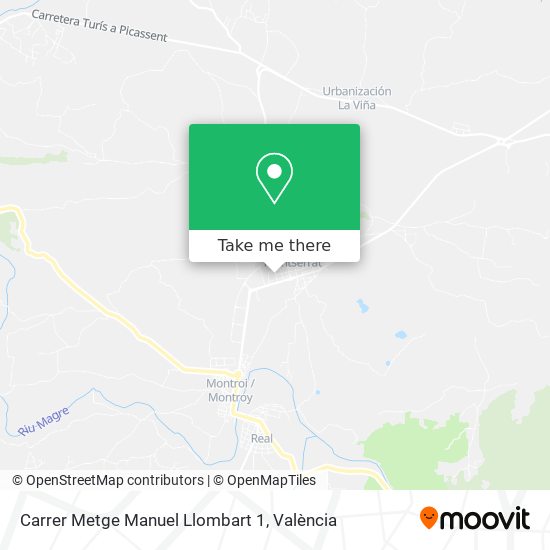 Carrer Metge Manuel Llombart 1 map