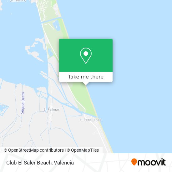 Club El Saler Beach map