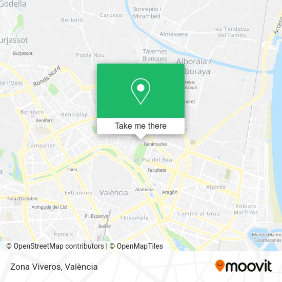 Zona Viveros map