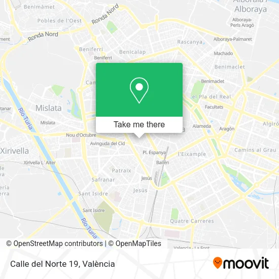 Calle del Norte 19 map