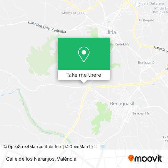 Calle de los Naranjos map