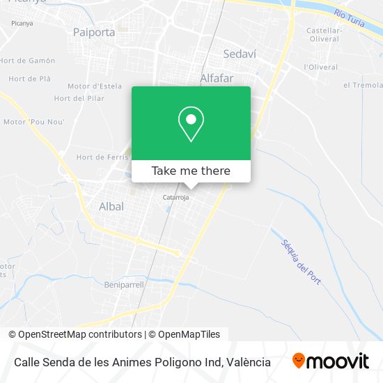 mapa Calle Senda de les Animes Poligono Ind