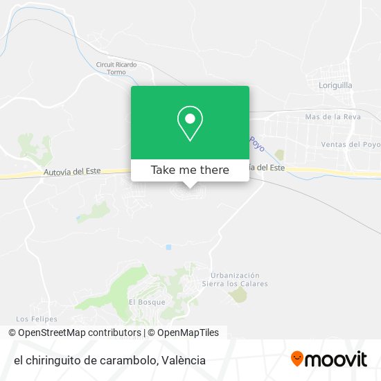 el chiringuito de carambolo map