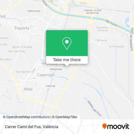 mapa Carrer Camí del Fus