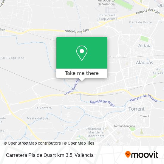 Carretera Pla de Quart km 3,5 map