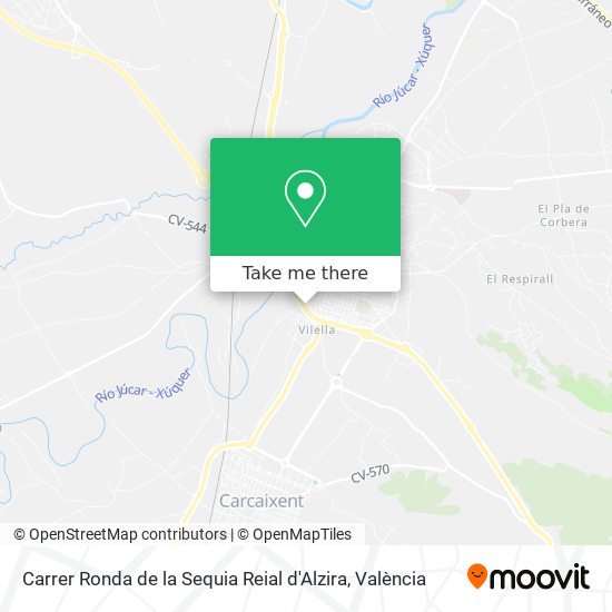 Carrer Ronda de la Sequia Reial d'Alzira map
