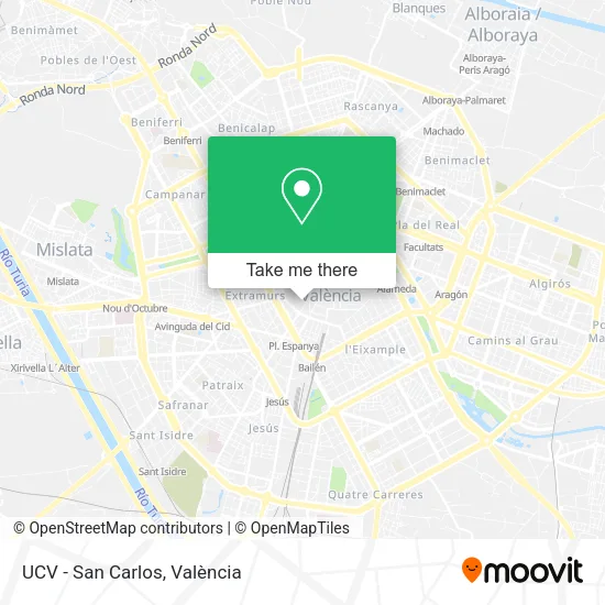 UCV - San Carlos map