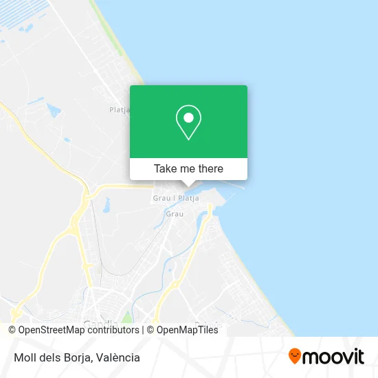 Moll dels Borja map