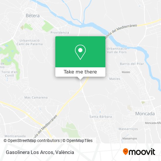 Gasolinera Los Arcos map