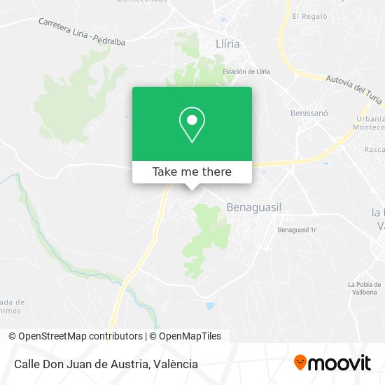 Calle Don Juan de Austria map