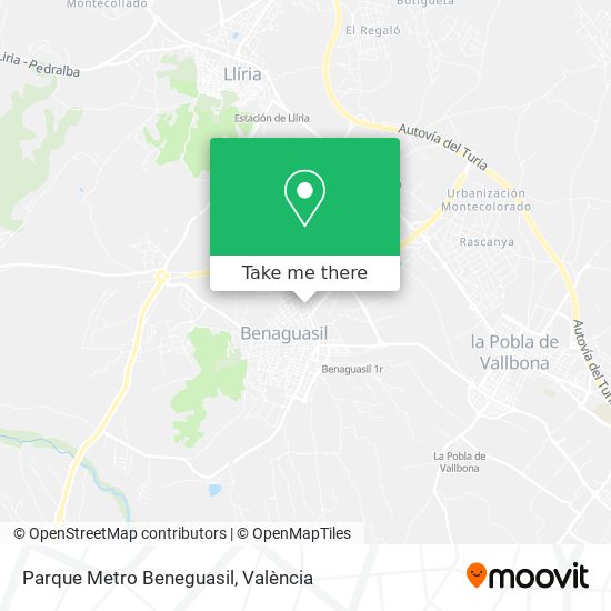 Parque Metro Beneguasil map