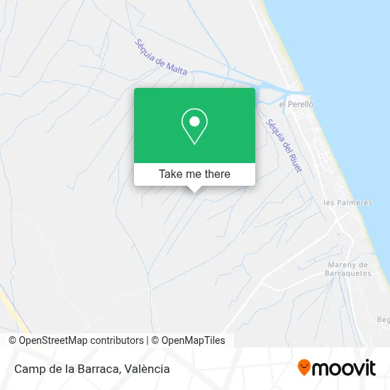 Camp de la Barraca map