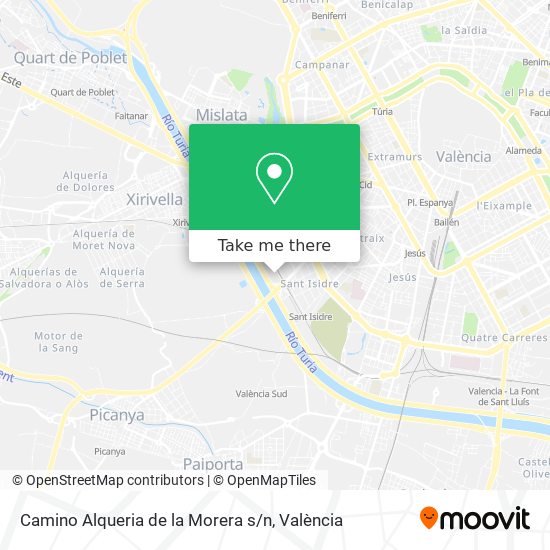 Camino Alqueria de la Morera s / n map