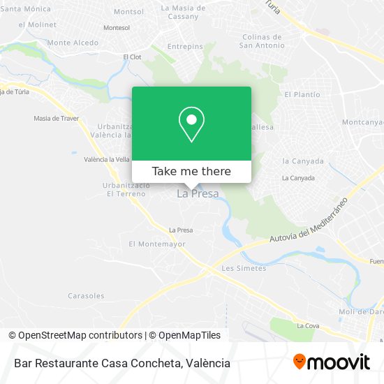 Bar Restaurante Casa Concheta map