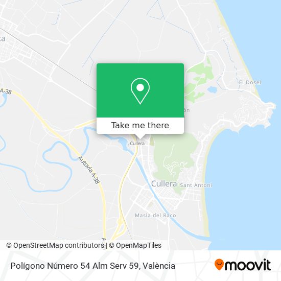 Polígono Número 54 Alm Serv 59 map