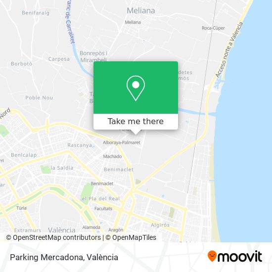 mapa Parking Mercadona