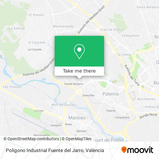 Poligono Industrial Fuente del Jarro map