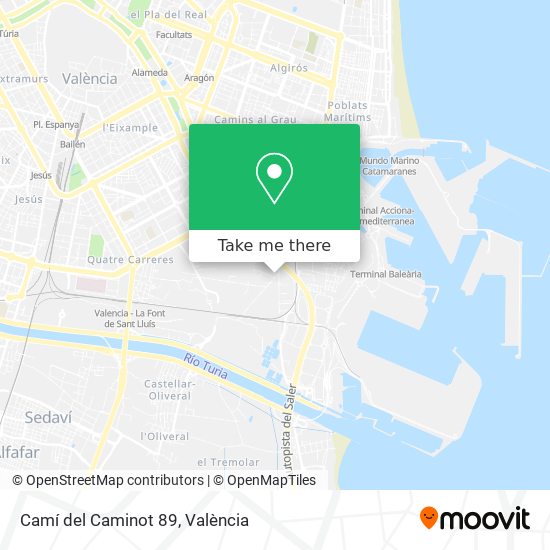 Camí del Caminot 89 map