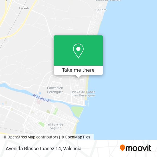 mapa Avenida Blasco Ibáñez 14