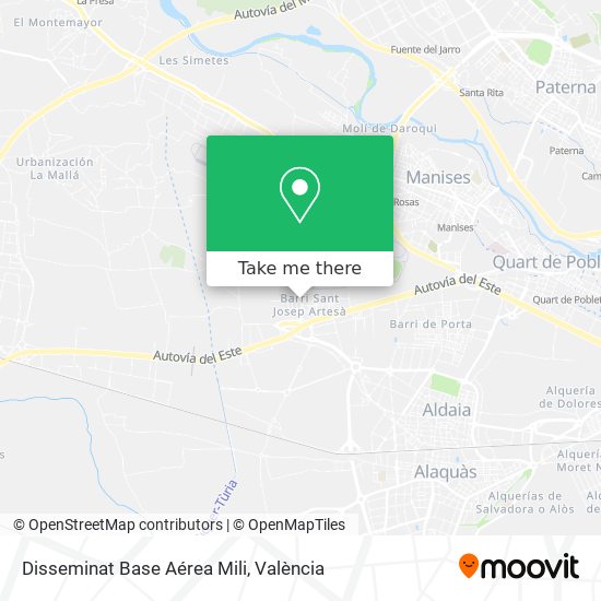 Disseminat Base Aérea Mili map
