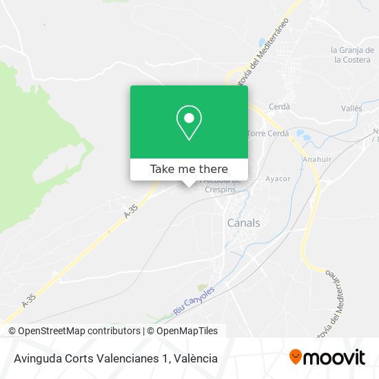 Avinguda Corts Valencianes 1 map