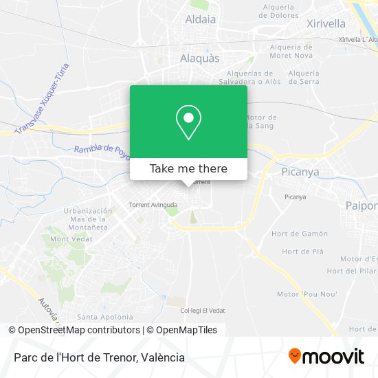 Parc de l'Hort de Trenor map
