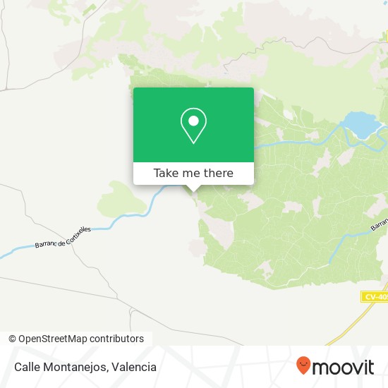 Calle Montanejos map