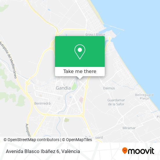 mapa Avenida Blasco Ibáñez 6